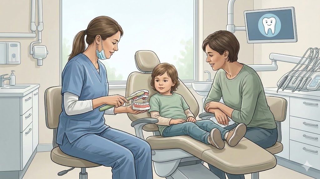 Адаптационный приём у детского стоматолога