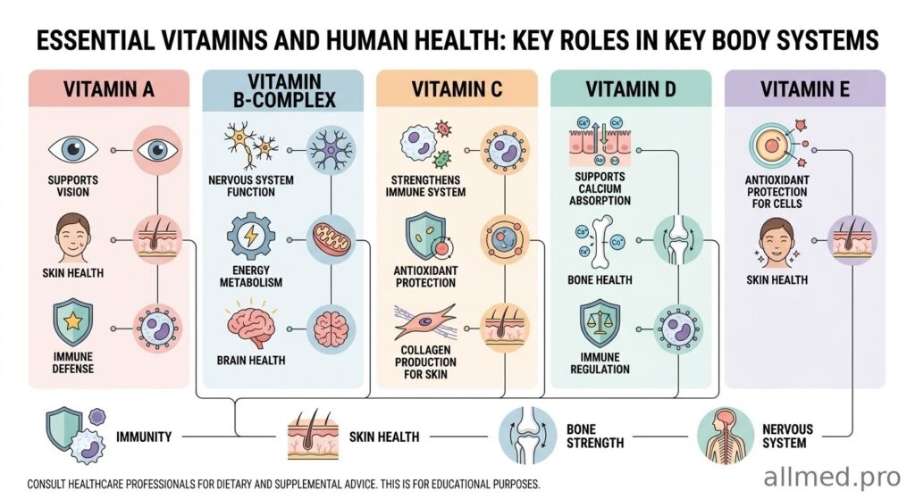витамины и их функции в организме человека