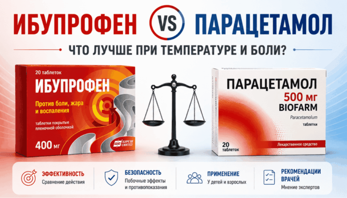 Ибупрофен или Парацетамол