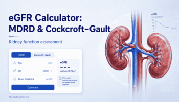 eGFR Calculator MDRD and Cockcroft-Gault for kidney function assessment