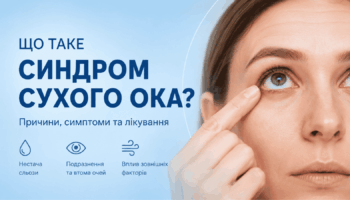 Що таке синдром сухого ока: причини, симптоми та лікування